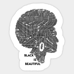 Black is beautiful Sticker